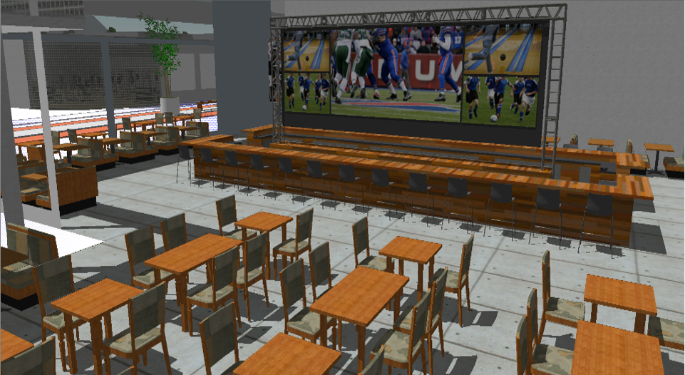 Conceptual Design for Sports Bar Restaurant