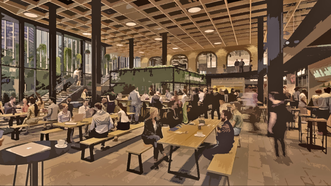 The Primacy of Food Hall Gathering Places